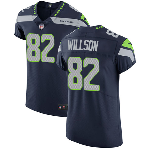 Nike Seahawks #82 Luke Willson Steel Blue Team Color Men's Stitched NFL Vapor Untouchable Elite Jersey